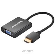 Фото Ugreen MM102 HDMI - VGA конвертер Black aluminium (40233) Фото Ugreen MM102 HDMI - VGA конвертер Black aluminium (40233)