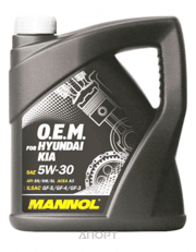 Фото Mannol O.E.M. for Hyundai Kia 5W-30 4л Фото Mannol O.E.M. for Hyundai Kia 5W-30 4л