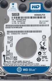 Фото Western Digital WD5000LPCX Фото Western Digital WD5000LPCX