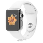 Фото Apple Watch 38mm Stainless Steel Case with White Sport Band (MJ302) Фото Apple Watch 38mm Stainless Steel Case with White Sport Band (MJ302)