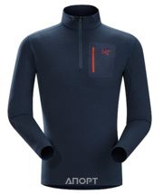Фото Arcteryx Футболка мужская Rho LTW Zip Neck Фото Arcteryx Футболка мужская Rho LTW Zip Neck
